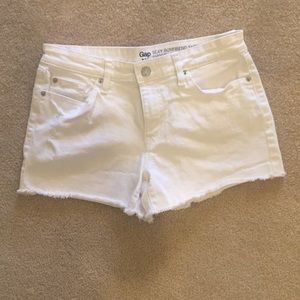 White denim cut offs